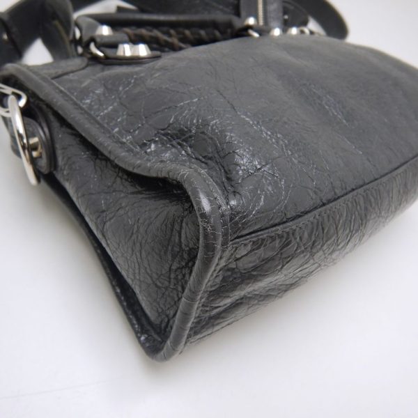 7 Balenciaga Classic Mini City Handbag Dark Gray