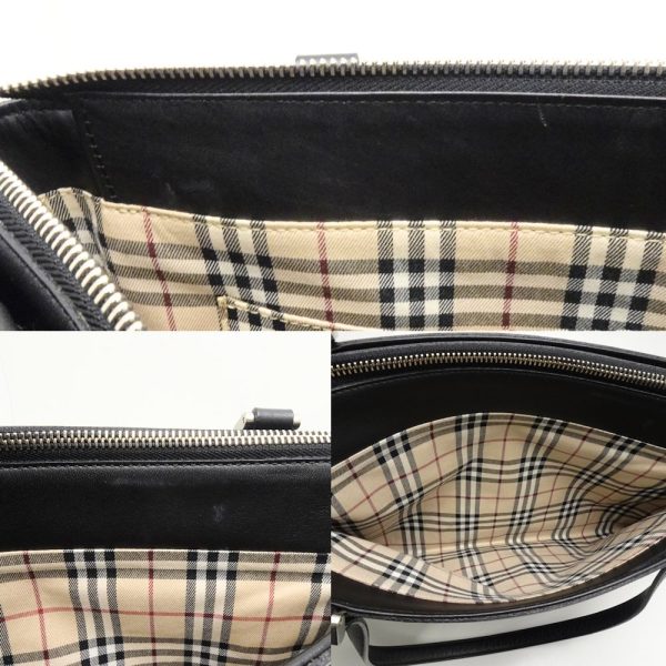 7 Burberry Tote Bag Leather Black