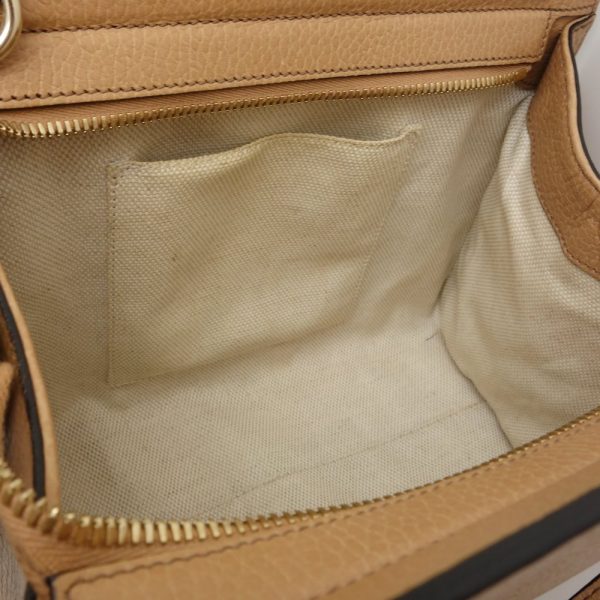 7 Gucci Soho Interlocking 2way Bag Leather Beige