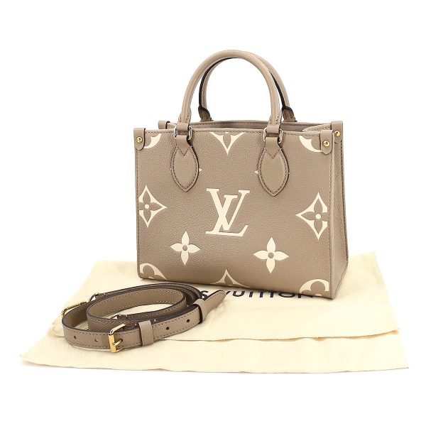 7 Louis Vuitton Bicolor Monogram Emplant Onthego PM 2 Way Tote Shoulder Bag Tourtrail Claim