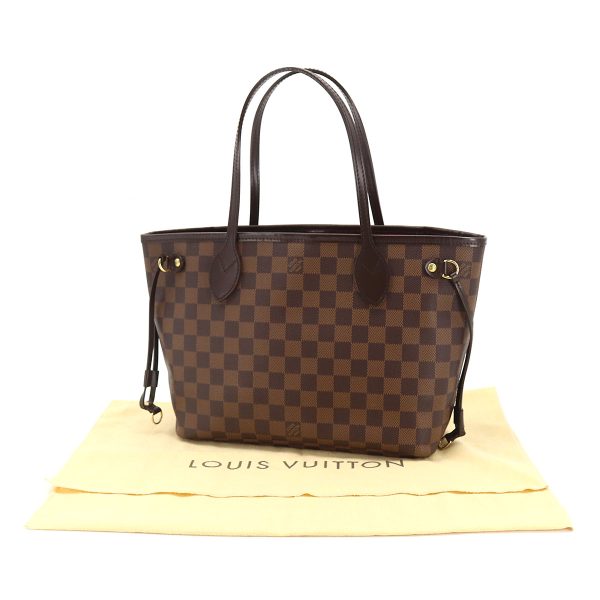 7 Louis Vuitton Damier Neverfull PM Tote Bag Ebene Brown