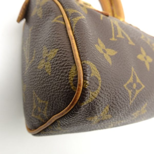 7 Louis Vuitton Monogram Mini Speedy Brown Mini Bag Pouch