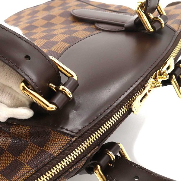 7 Louis Vuitton Damier Verona MM Shoulder Bag Ebene Gold Hardware