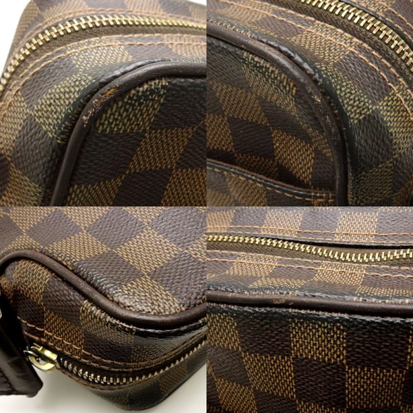 7 Louis Vuitton Damier Olaf PM Ebene shoulder brown