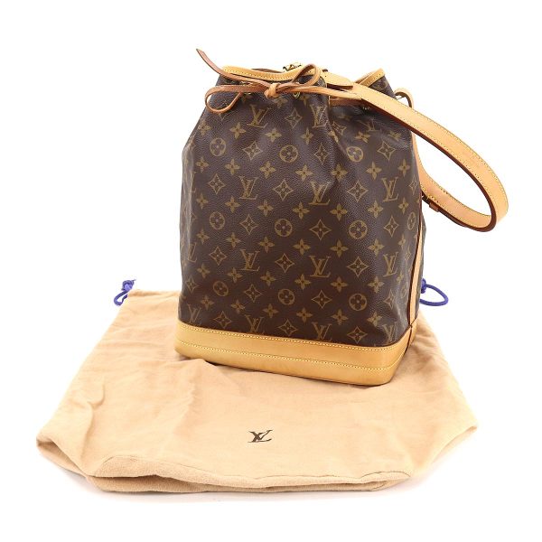 7 Louis Vuitton Monogram Noe Shoulder Bag Brown Gold Hardware