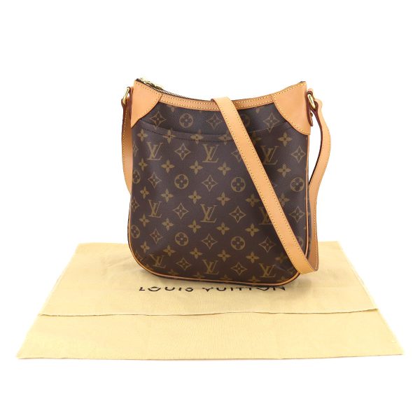 7 Louis Vuitton Monogram Odeon PM Shoulder Bag Brown Gold Metal Fittings