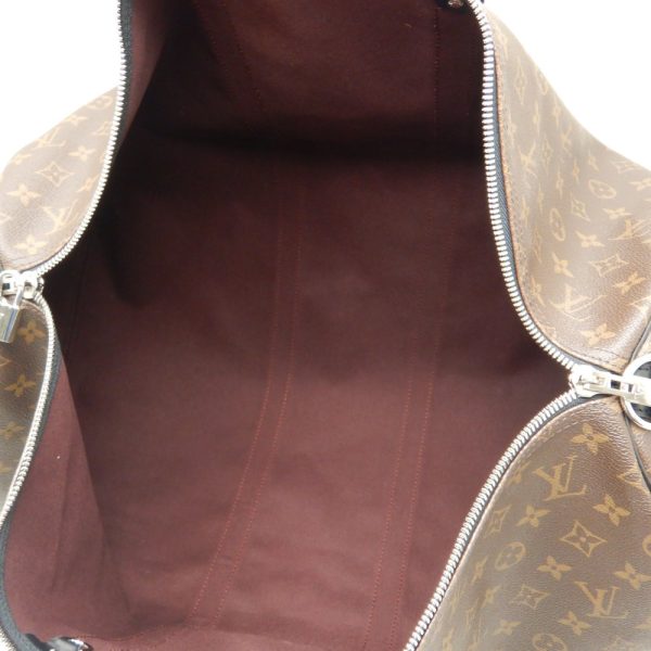 7 Louis Vuitton Monogram Macassar Keepall Bandouliere 55 Brown Boston Bag