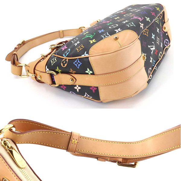 7 Louis Vuitton Monogram Multicolor Greta Noir Gold Hardware Black