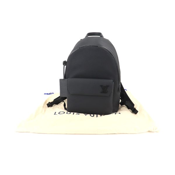 7 Louis Vuitton Aerogram Takeoff Backpack Rucksack Leather Black