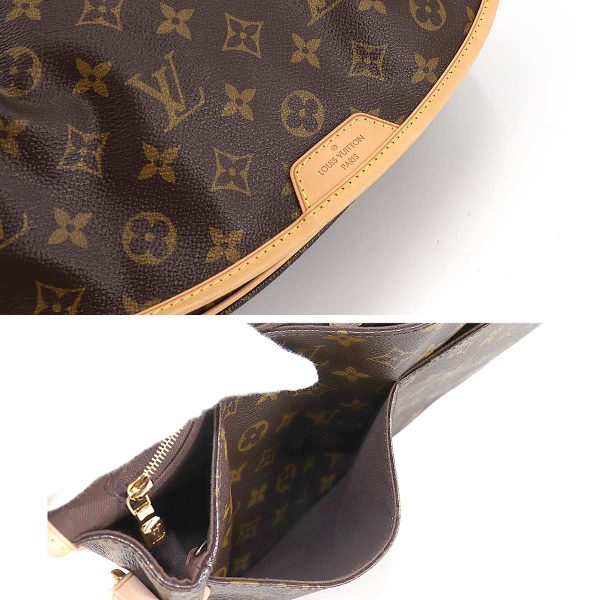 7 Louis Vuitton Monogram Menilmontant MM Shoulder Bag Brown Gold Metal Fittings