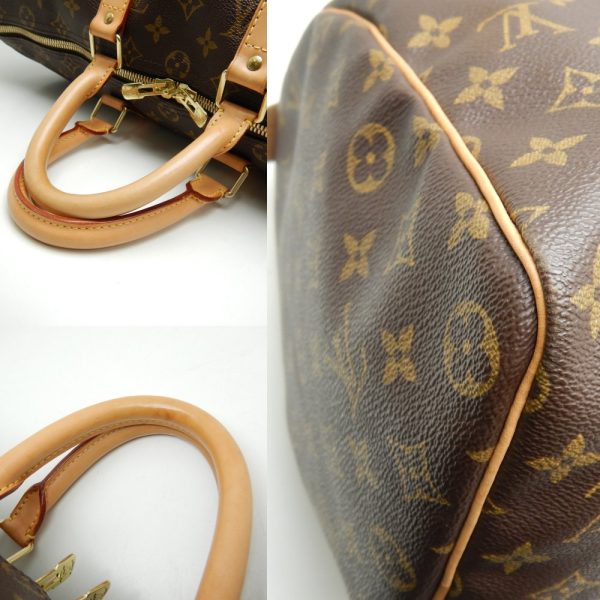 7 Louis Vuitton Monogram Keepall 45 Brown Boston Bag