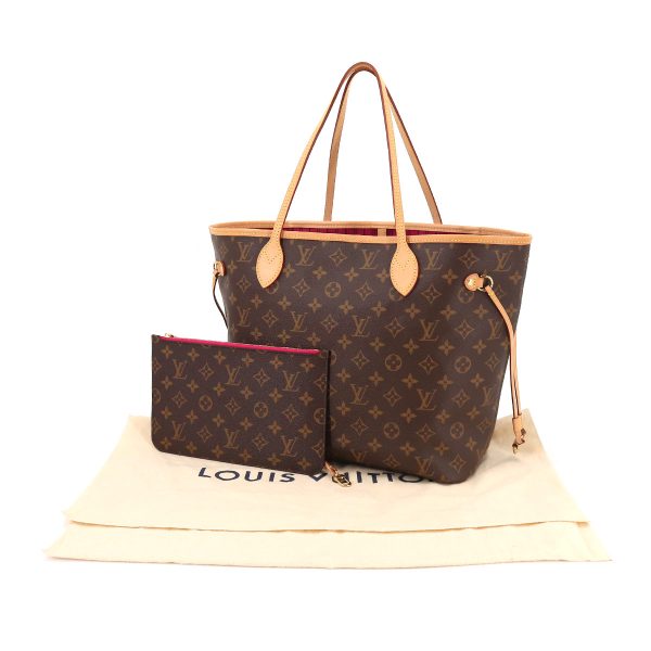 8 Louis Vuitton Monogram Neverfull MM Tote Bag Brown Pivowanne