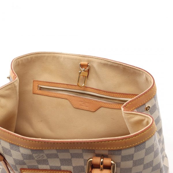 8 Louis Vuitton Hampstead MM Damier Azur Shoulder Bag White