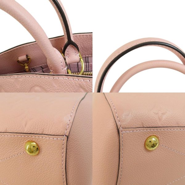 8 Louis Vuitton Montaigne BB Handbag Emplant PInk