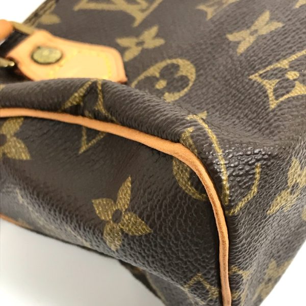 8 Louis Vuitton Monogram Mini Speedy Bag Pouch Handbag Brown