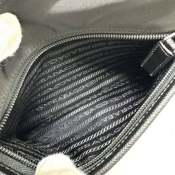 8 Prada Triangle Shoulder Bag Nylon Black