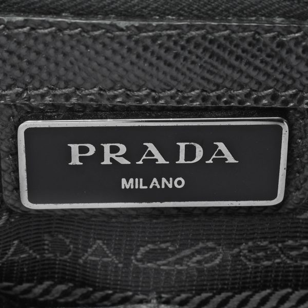 8 Prada Black Hardware Saffiano Shoulder Bag