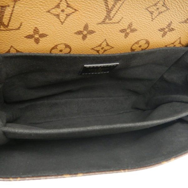 8 Louis Vuitton Monogram Reverse Pochette Metis MM 2WAY Bag Brown