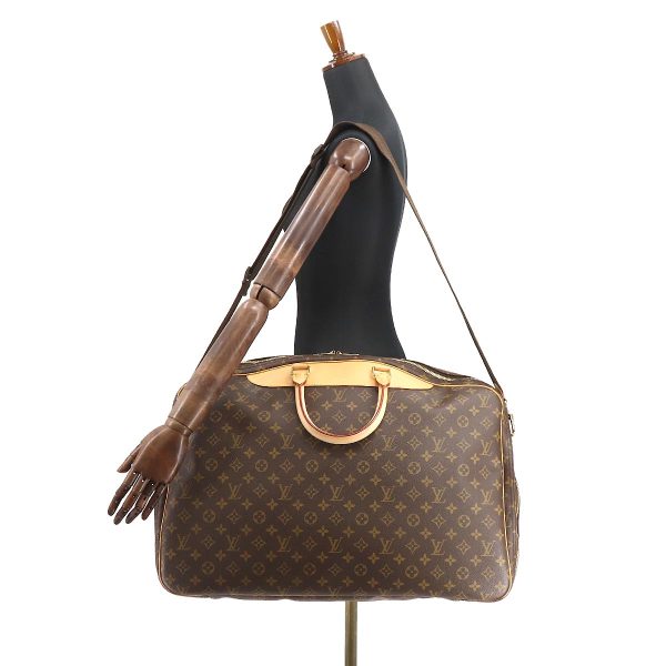 8 Louis Vuitton Monogram Alize de Poche Boston Shoulder Bag Brown