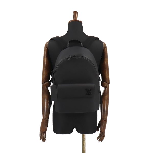 8 Louis Vuitton Aerogram Takeoff Backpack Rucksack Leather Black