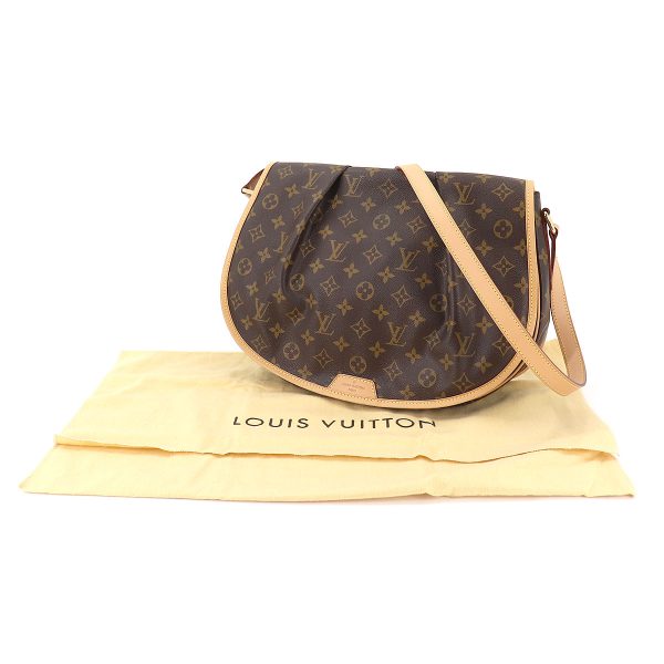 8 Louis Vuitton Monogram Menilmontant MM Shoulder Bag Brown Gold Metal Fittings