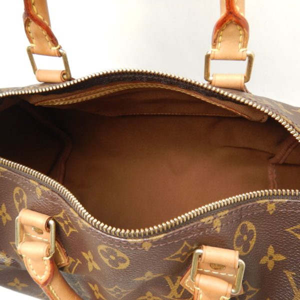 8 Louis Vuitton Monogram Speedy 30 Handbag Brown