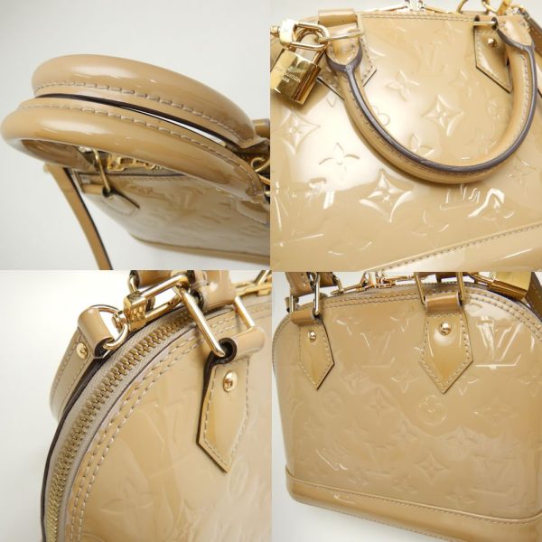 8 Louis Vuitton Vernis Alma BB Handbag 2WAY Dune