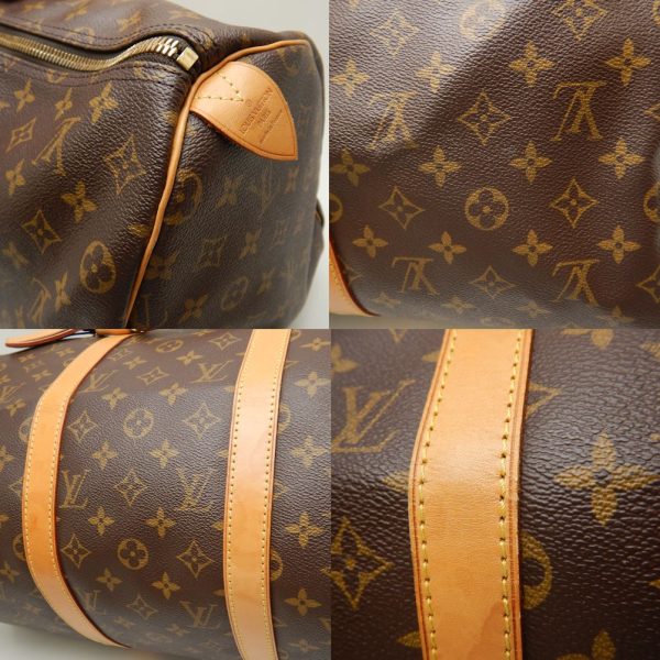 8 Louis Vuitton Monogram Keepall 50 Boston Bag Brown