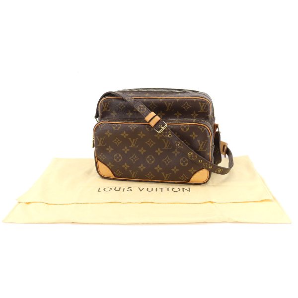 8 Louis Vuitton Monogram Nile Shoulder Bag Brown Gold Hardware