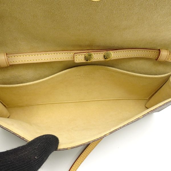 8 Louis Vuitton Monogram Pochette Twin GM Brown 2WAY Bag