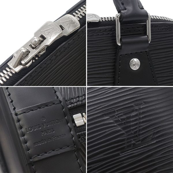 8 Louis Vuitton Alma PM Handbag Epi Black Silver