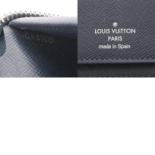 800000111045000 18 c Copy Louis Vuitton Vertical Blue Marine Zippy Mens Wallet