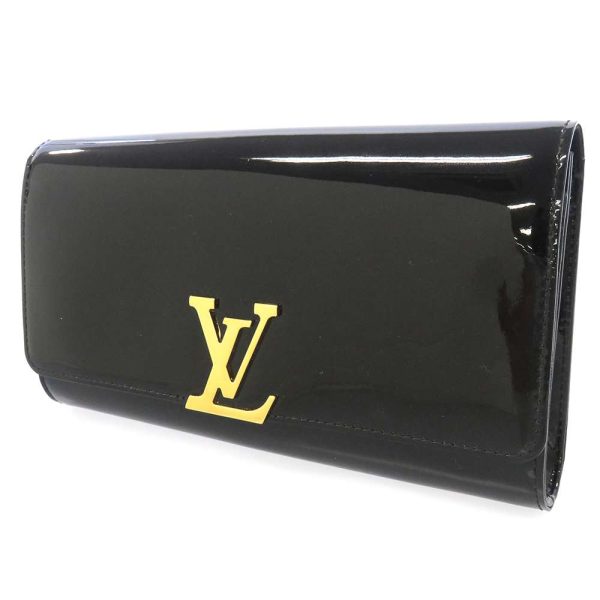 8771704 01 Louis Vuitton Vernis Pochette Louise EW NM Clutch Bag