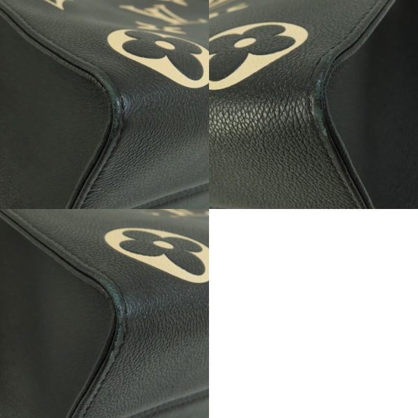 9 Louis Vuitton On The Go MM Bicolor Black Beige Handbag Amplant