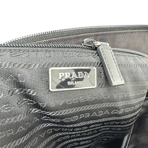 9 Prada Triangle Tote Bag Black