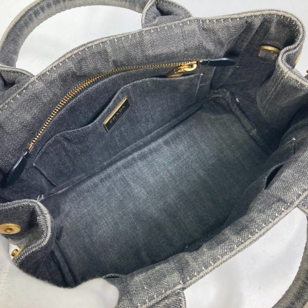 9 Prada Canapa Denim Bag Handbag Tote Bag