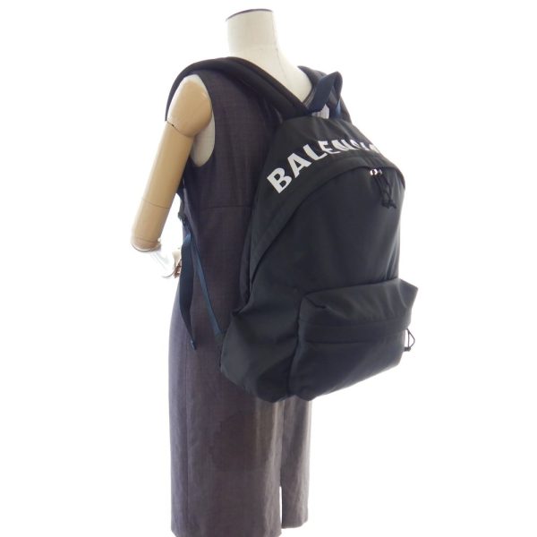 9 Balenciaga Wheel Backpack Recycled Nylon Black