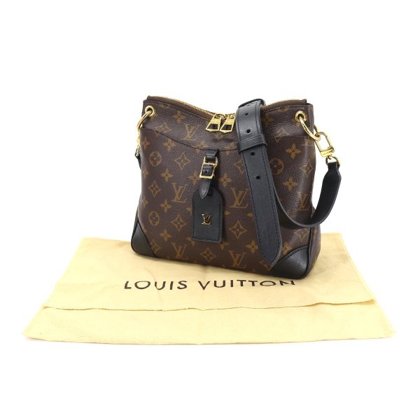 9 Louis Vuitton Monogram Odeon NM PM Shoulder Bag Brown Noir