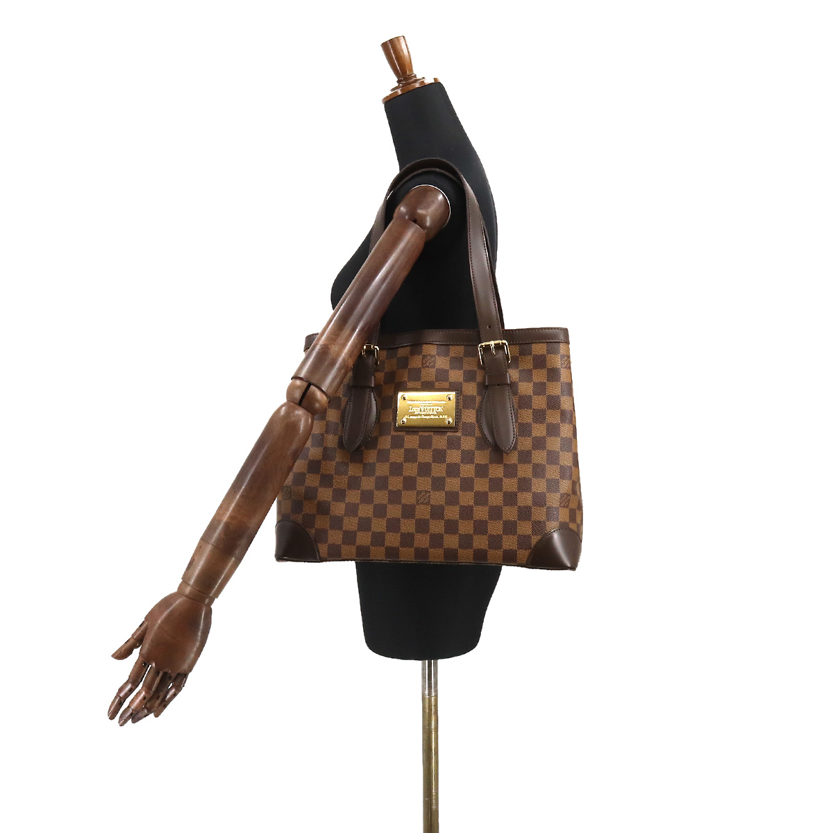 Louis Vuitton Damier Hampstead MM Tote Bag Ebene Brown - Image 9