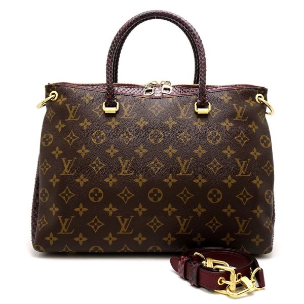 9 Louis Vuitton Monogram Python Pallas Bordeaux 2WAY Bag