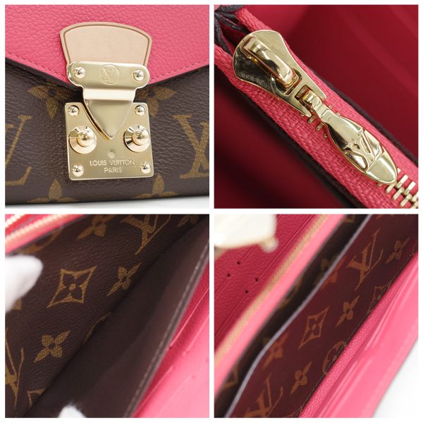 9 Louis Vuitton Portefeuille Palace Long Wallet Monogram Pink