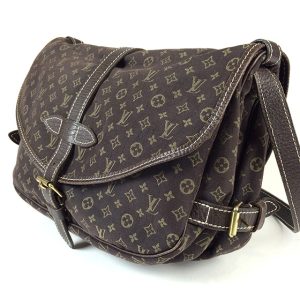 bst 11351 1 Louis Vuitton Pochette Accessorie Pouch Monogram Emplant Leather Yellow White Gold Mini Shoulder Bag