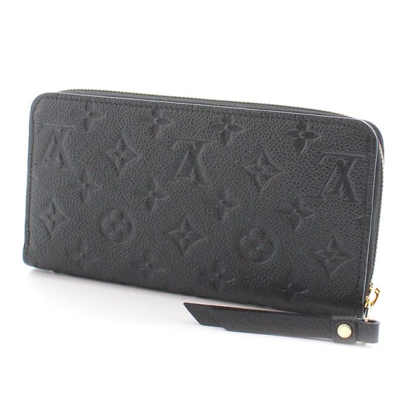 bst 13417 1 Louis Vuitton Monogram Amplant Zippy Wallet Noir Black Long