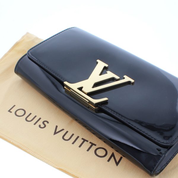 0206 22 Louis Vuitton Pochette Louise EW Noir Clutch Bag