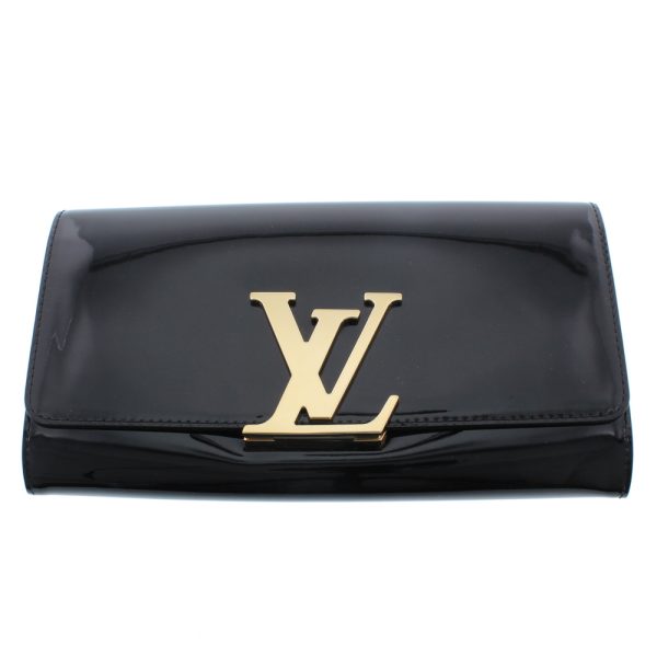 0206 17 Louis Vuitton Pochette Louise EW Noir Clutch Bag