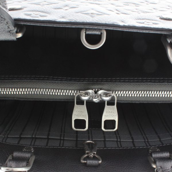0307 60 Louis Vuitton Montaigne BB Studs 2way Shoulder Bag Gray Emplant