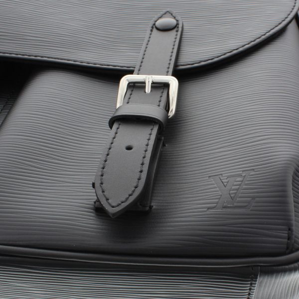 0321 16 Louis Vuitton Christopher Messenger Noir Epi Shoulder Bag