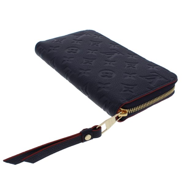 0404 29 Louis Vuitton Zippy Marine Rouge Emplant Long Wallet