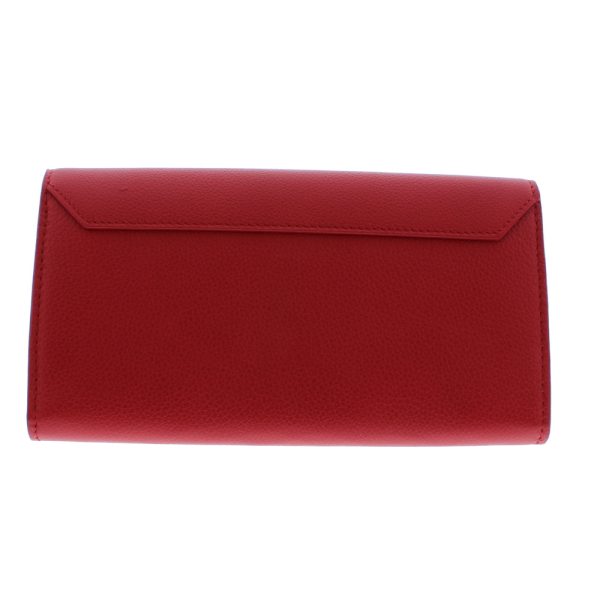 0505 107 Louis Vuitton Portefeuille Lock Me Round Zipper Long Wallet LV Logo Red