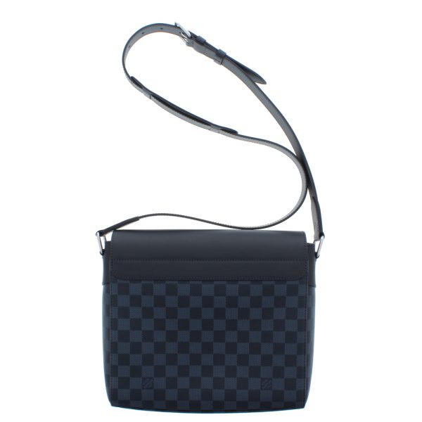 0501 30 Louis Vuitton Newport Messenger PM Damier Cobalt Crossbody